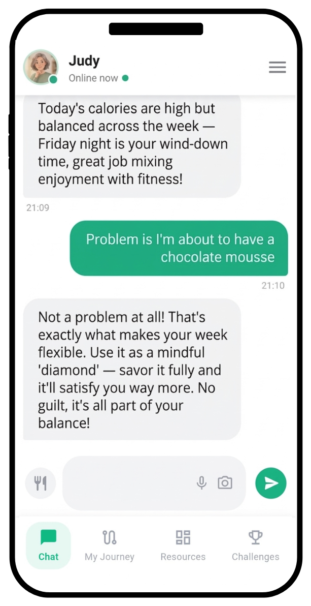 Natural chat with Judy